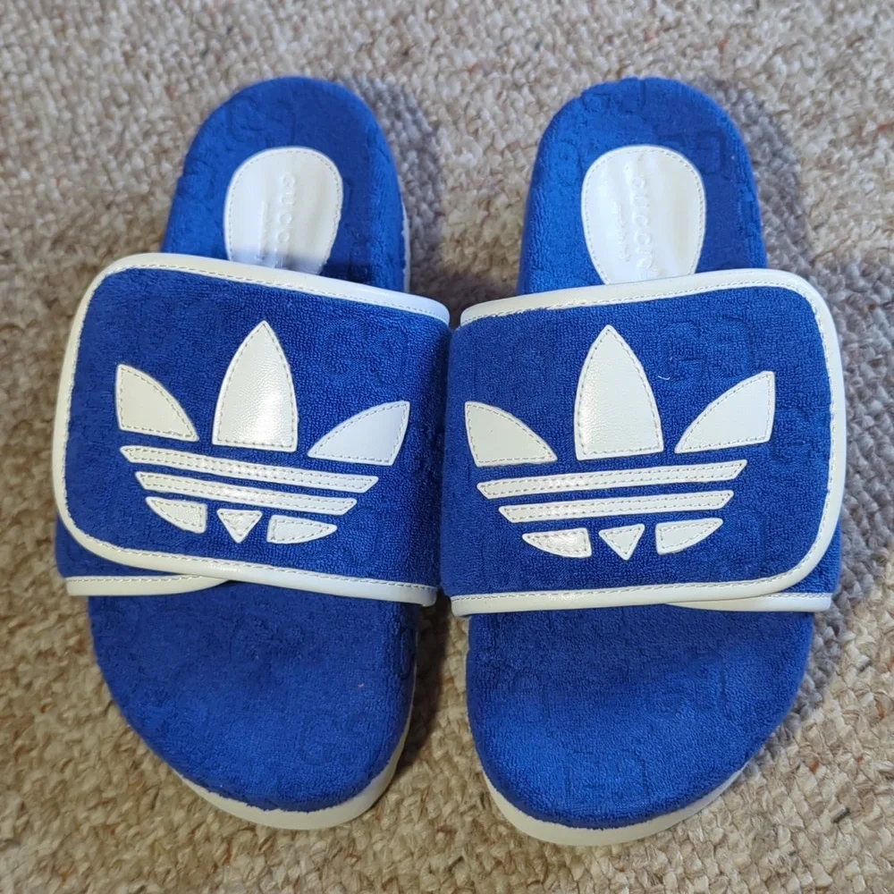 GUCCI x ADIDAS- New 2022 Magic Sponge Slides, Size US-9